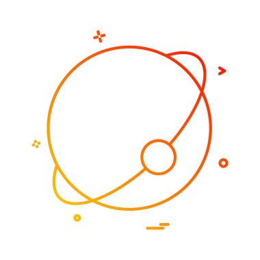 Atom küre simge vektör tasarımı