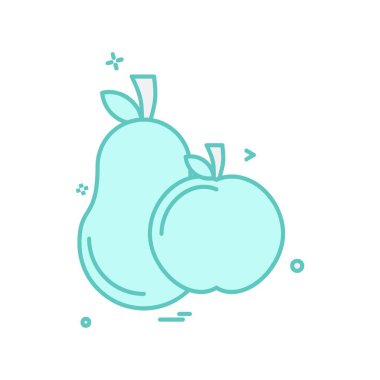 Meyve simgesi tasarım vektörü