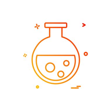 Şişesi simgesi tasarım, renkli vektör çizim