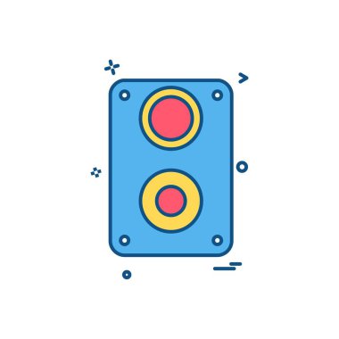 Medya simge vektör beyaz arka plan üzerinde