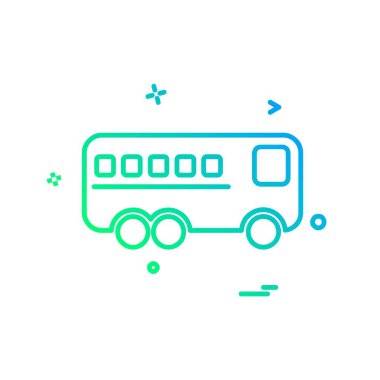 Araç simgesi tasarım, renkli vektör çizim