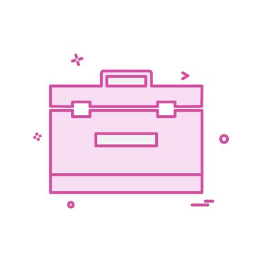 Evrak Çantası'nı simge tasarlamak vektör 