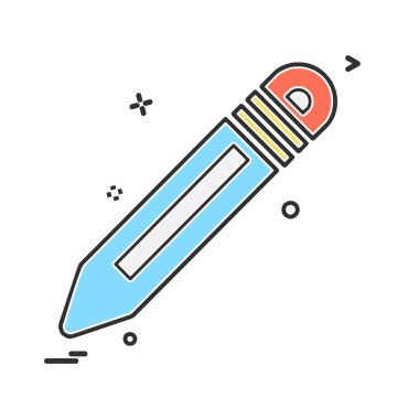 Kalem simgesi tasarım vektörü