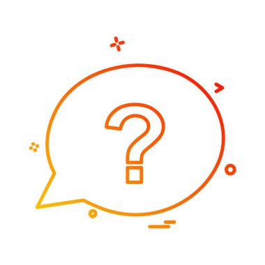 Sohbet balonu tasarım vektörü