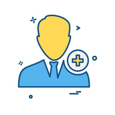 Avatar erkek simge tasarım vektörü