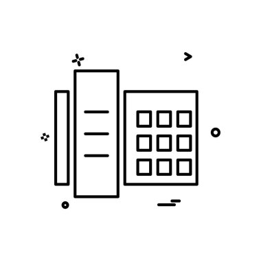 Telefon simgesi tasarım vektörü