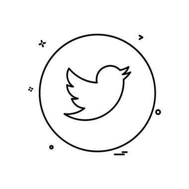 Twitter simge tasarım vektörü