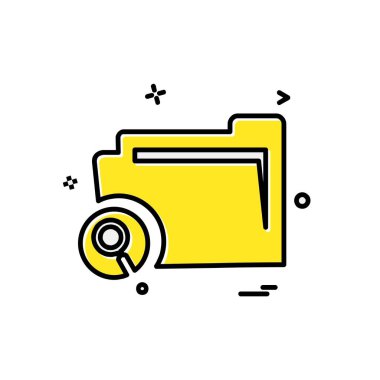 Klasör simge tasarlamak vektör