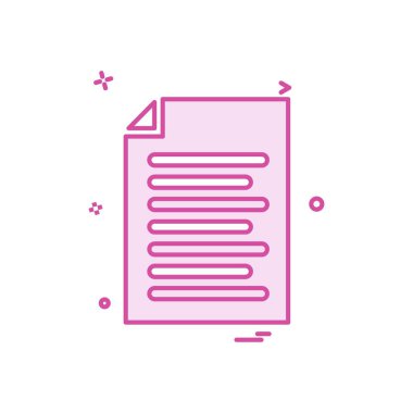 dosya belge liste simge vektör tasarımı