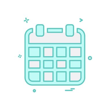 Takvim simgesi tasarım vektörü