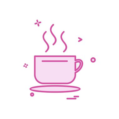 İçki simgesi tasarım, renkli vektör çizim 