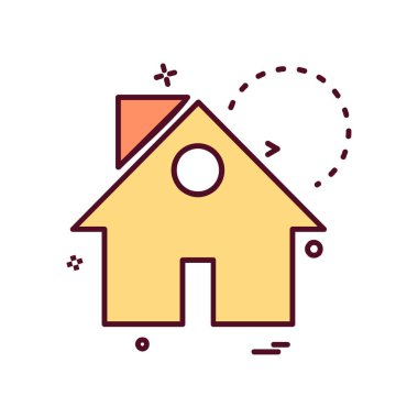 Emlak simge tasarlamak vektör