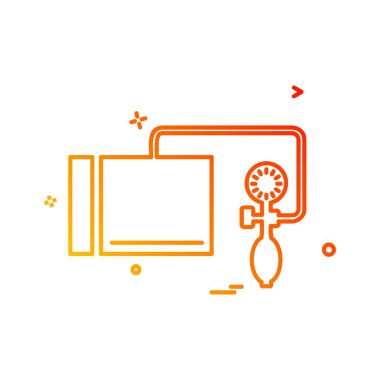 Tansiyon simgesi tasarım vektörü