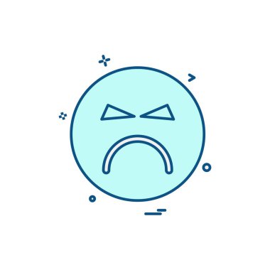 Emoji simgeleri tasarım vektörü 