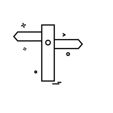 Trafik işaretleri panosu simge tasarım vektörü 