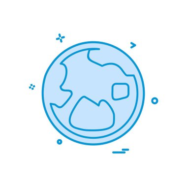 Küre simge tasarlamak vektör