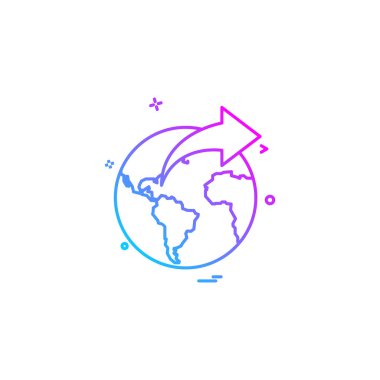 Küre simge tasarlamak vektör