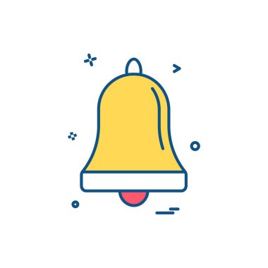 Çan alarm halka simge vektör tasarımı 