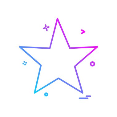 Yıldız simgesi tasarlamak vektör 