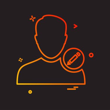 Avatar simge tasarlamak vektör