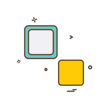 Blok simge tasarlamak vektör 