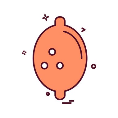 Meyve simgesi tasarım vektörü 