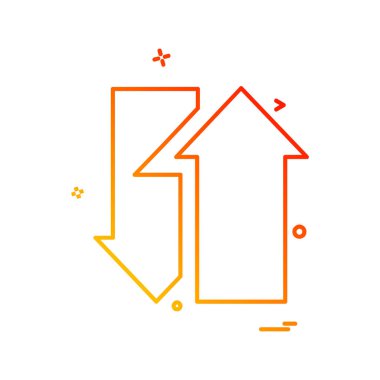 Ok simgesi tasarım vektörü