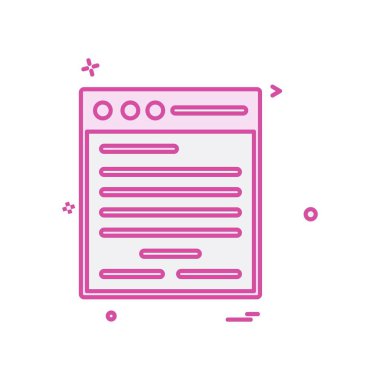 Dosya simgesi tasarım vektörü