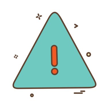 Uyarı simge tasarlamak vektör 