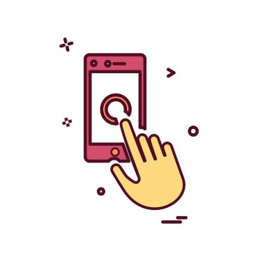 Akıllı telefon simge tasarlamak vektör 