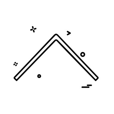 Yukarı ok simgesi tasarım vektörü