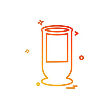 İçki simgesi tasarım, renkli vektör çizim 