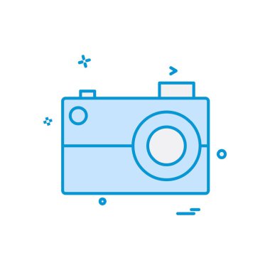 Kamera simgesi tasarım vektörü