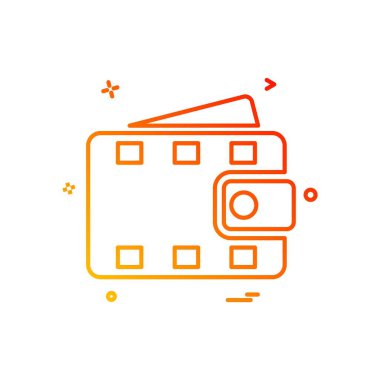 M-cüzdan simge tasarlamak vektör