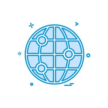 Küre simge tasarlamak vektör