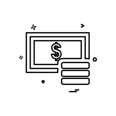 Doları simge tasarlamak vektör 