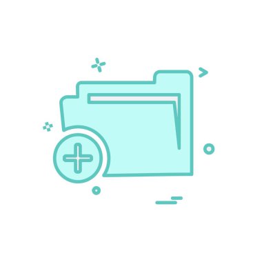 Klasör simge tasarlamak vektör