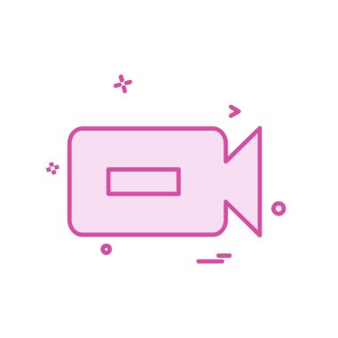 Kamera simgesi tasarım vektörü