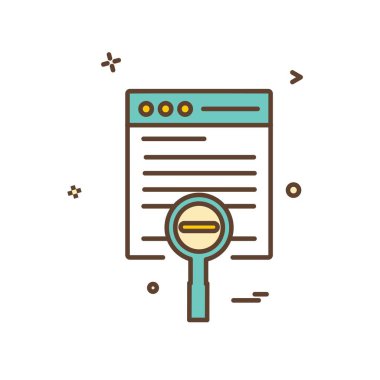 Web yerleşim simgesi tasarım vektörü