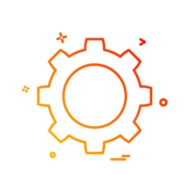 Vites simgesi tasarım vektörü