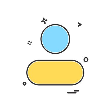 Avatar simge tasarlamak vektör