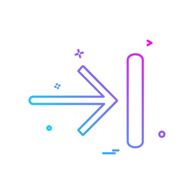 Sağ ok simge tasarlamak vektör