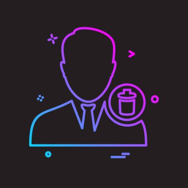 Avatar simge tasarlamak vektör