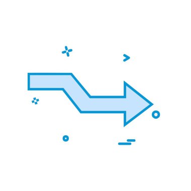 Sağ ok simge tasarlamak vektör