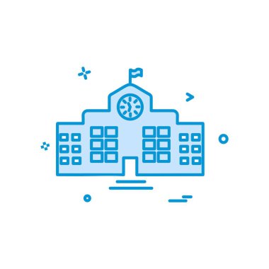 Okul simgesi tasarım vektörü