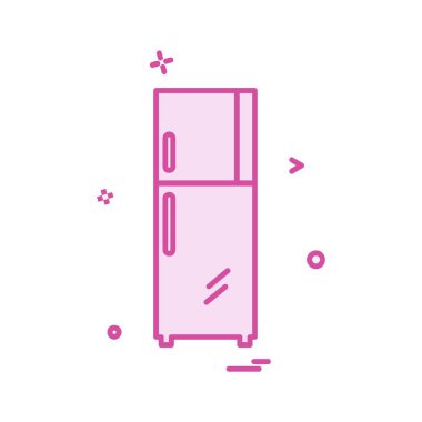 Buzdolabı simge tasarlamak vektör 