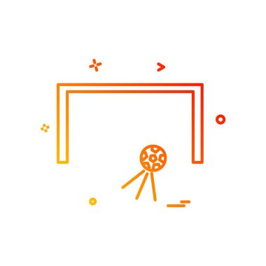 Futbol ikonu tasarım vektörü