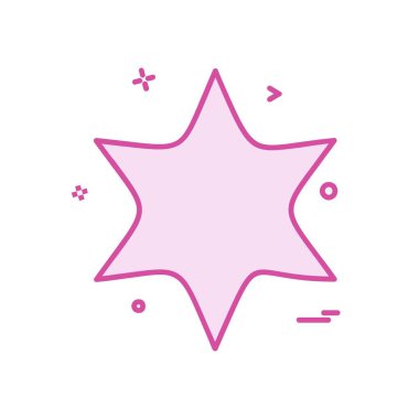 Beyaz arka plan üzerinde yıldız daire basit simgesi