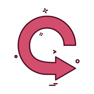 Ok simgesi tasarım vektörü