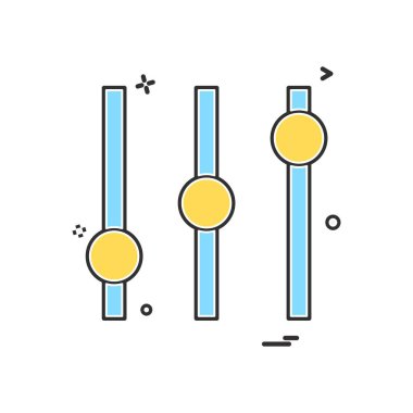 Equilizer simge tasarlamak vektör
